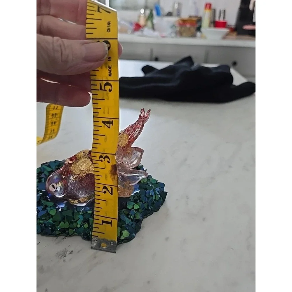 Handmade Resin Goldfish  In Pond Decoration‎ Gift  694
